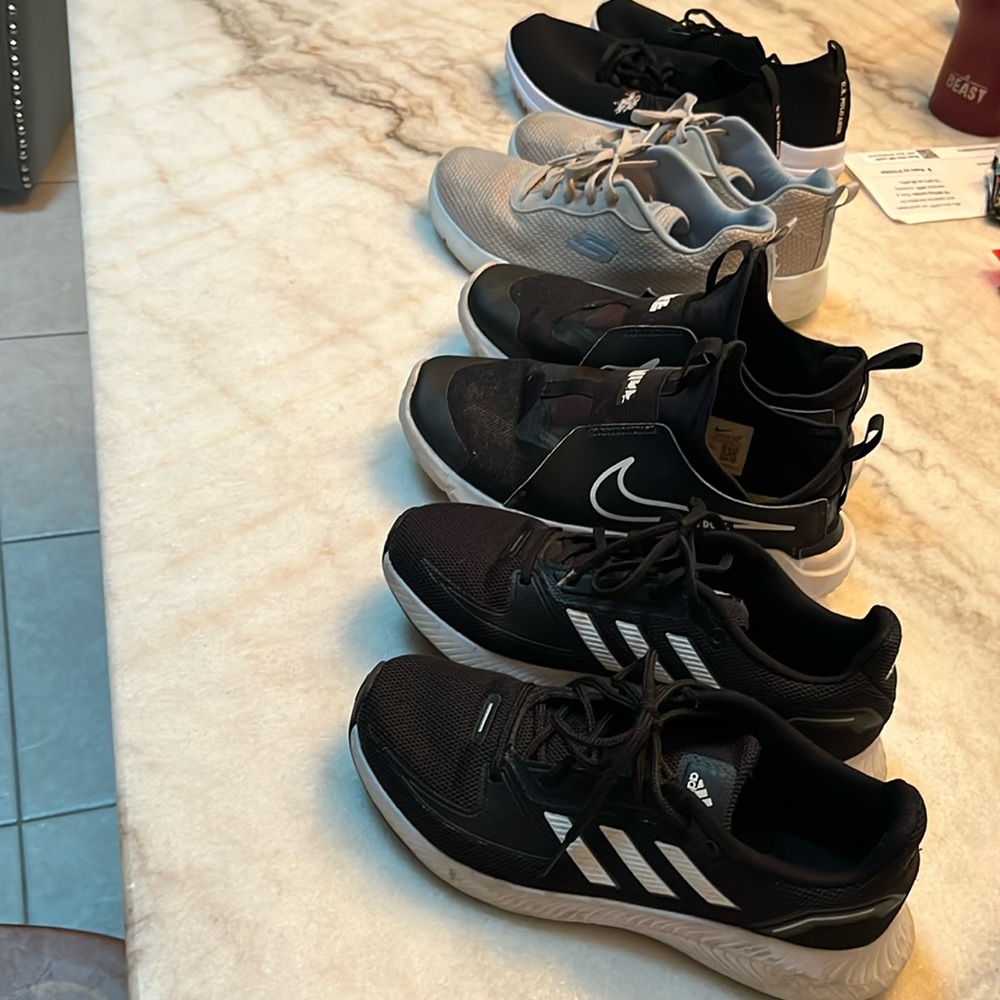 4 pairs of shoes, lots of life left